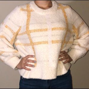 Lauren Conrad Cropped Plush Sweater